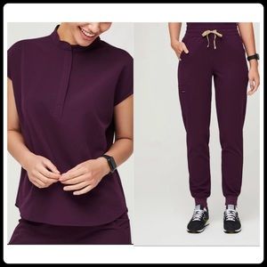 FIGS Deep Purple scrubs set